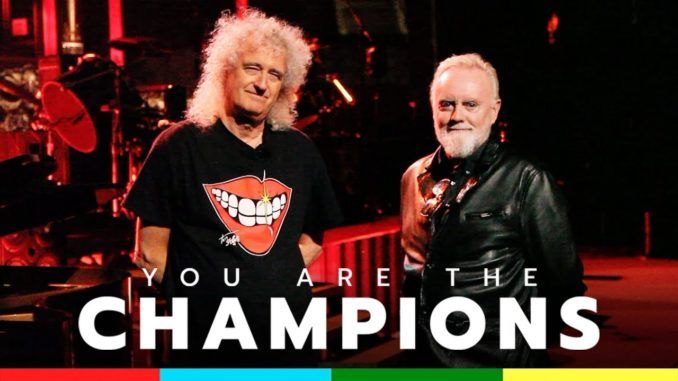 Brian May Roger Taylor Queen You Are The Champions